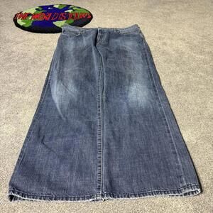 NAVY Y2K ACID WASHED MAVI BAGGY JEANS 😮‍💨